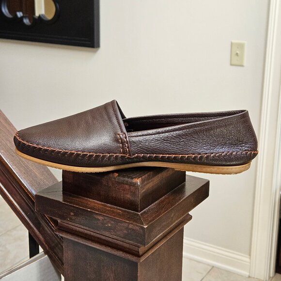 Otisopse Men's Soft Leather Casual Loafers, Brown, Sz 12 (may run small) - Picture 9 of 16